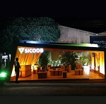 Patrocinando o Stand da SICOOB